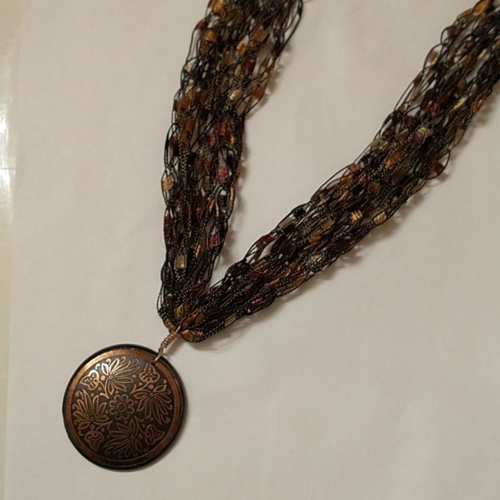 Handmade Ladder Ribbon Necklace!
